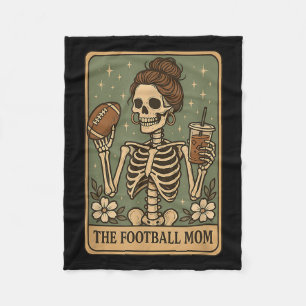 Cobertor De Velo Prou do Dia de Jogo do Skeleton da Mãe de Futebol