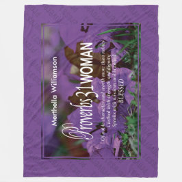 Cobertor De Velo Proverbs Personalizados 31 Mulher