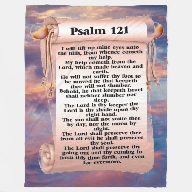 COBERTOR DE VELO PSALM 121 (Frente)