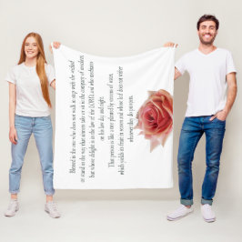 Cobertor De Velo Psalm 1, Law day and Night, Streams of Waters,