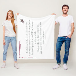 Cobertor De Velo PSALM 1, não caminha em pé com o