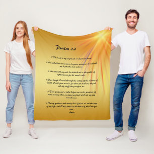 cobertor de velo Psalm 23