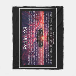 Cobertor De Velo Psalm 23 KJV Christian Blanket