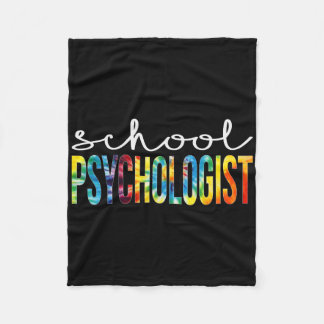 Cobertor De Velo Psicóloga Escolar Tie Dye Apreciação Dia Ck to