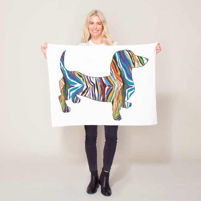 Cobertor De Velo Psychedelic Dachshund (In Situ)