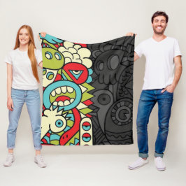 Cobertor De Velo Psychedelic Patterns