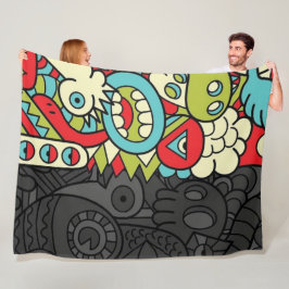 Cobertor De Velo Psychedelic Patterns