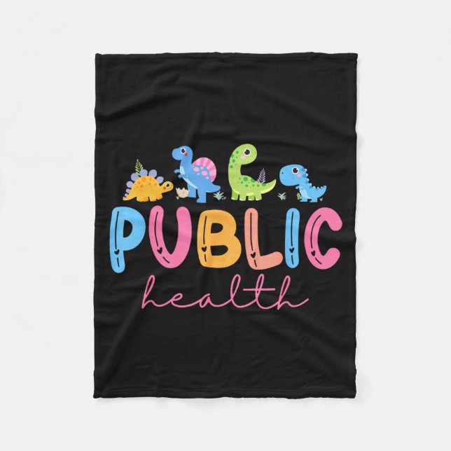 Cobertor De Velo Public Health Nurse Dinosaurs Nursing Design For M (Frente)