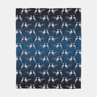 Cobertor De Velo Puffin Pals Fleece Blanket (Mistura Azul Escura)