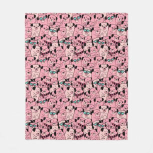 Cobertor De Velo Pug Fleece Blanket