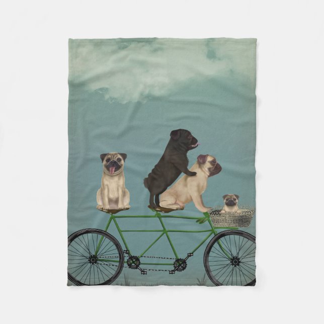 Cobertor De Velo Pug Tandem (Frente)