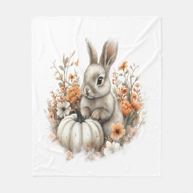 Cobertor De Velo Pumpkin De Camisa De Bunny (Frente)
