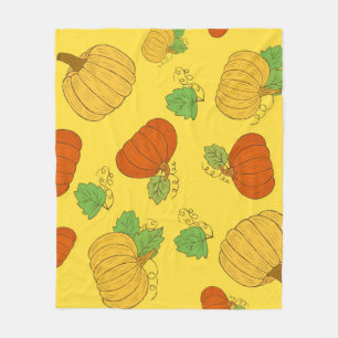 Cobertor De Velo Pumpkin Doodle: Mão Desenhada Sem Costura