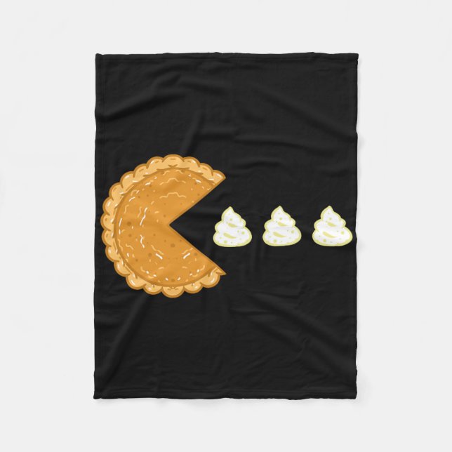 Cobertor De Velo Pumpkin Pie Gamer Thanksgiving  (Frente)