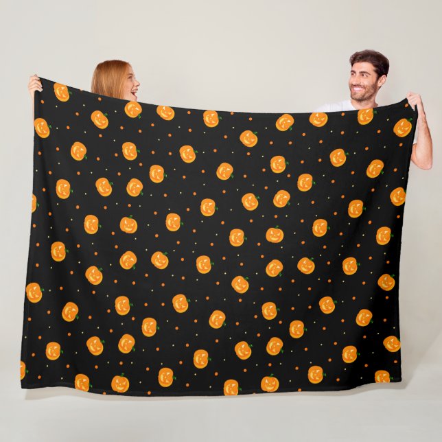 Cobertor De Velo Pumpkin Rain Fleece Blanket (In Situ)