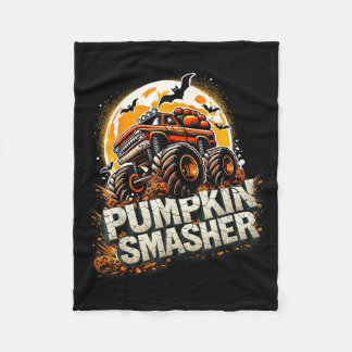 Cobertor De Velo Pumpkin Smasher Monster Truck Halloween Homens B