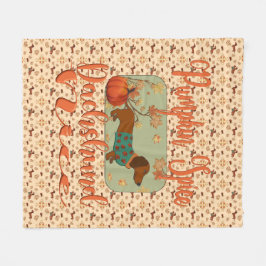 Cobertor De Velo Pumpkin Spice Dachshund Nice