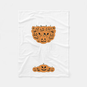 Cobertor De Velo Pumpkin Wine Gl Spider Fácil Halloween