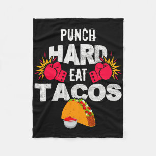Cobertor De Velo Punho Duro Coma Tacos Boxe Kickboxing Kickboxer T