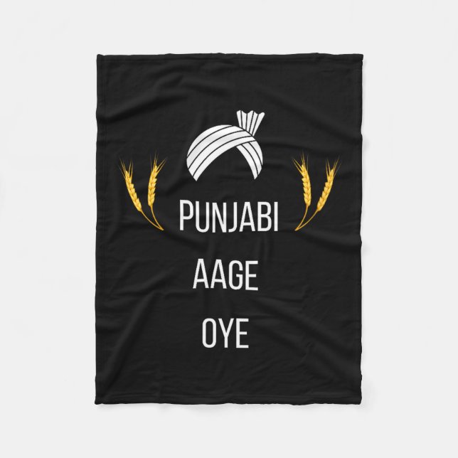Cobertor De Velo Punjabi Aa Gaye Oye Diljit Dosanjh Lohri Gift Holi (Frente)