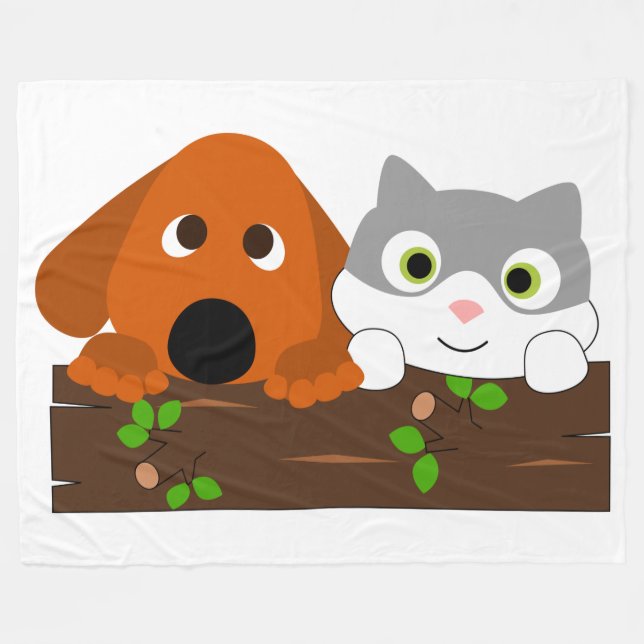 Cobertor De Velo Puppy e Kitten (Frente (Horizontal))