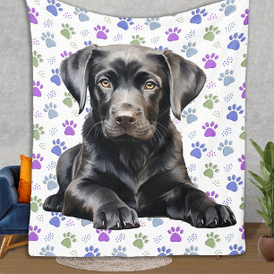 Cobertor De Velo Puppy preto
