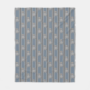 Cobertor De Velo Puppy Striped