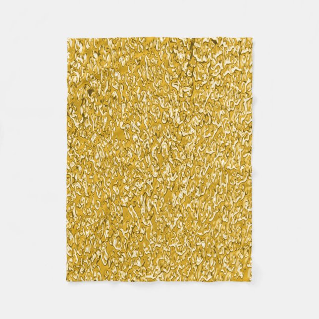 Cobertor De Velo PURE DOURADO Splatter Patterno + texto/foto (Frente)
