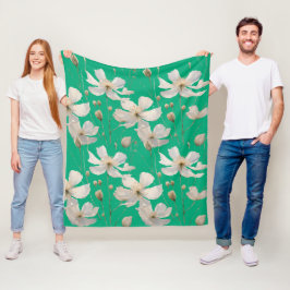 Cobertor De Velo Pureza das flores brancas