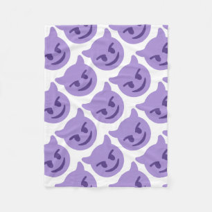 Cobertor De Velo Purple Devil Emoji