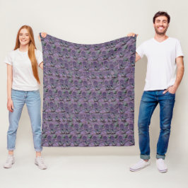 Cobertor De Velo Purple Succulent
