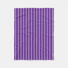 Cobertor De Velo Púrpura Cúbica Clássica e Stripes Brancas Finas