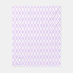 Cobertor De Velo Púrpura e padrão de diamante branco