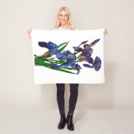 Cobertor De Velo Púrpura Iris Fleecy Blanket