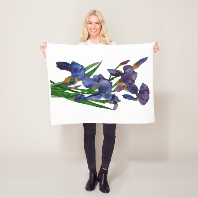 Cobertor De Velo Púrpura Iris Fleecy Blanket (In Situ)