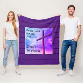 Cobertor De Velo Púrpura JESUS É Páscoa DE RISEN