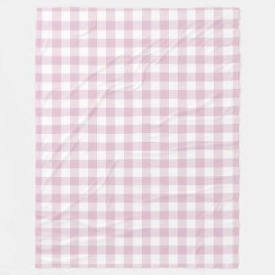Cobertor De Velo Púrpura Lilac - Padrão Gingham