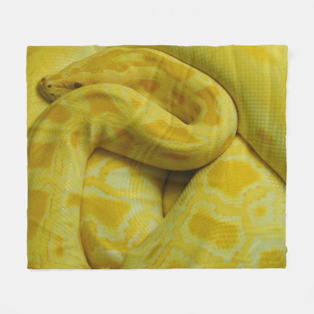 Cobertor De Velo Python Amarelo birmanês (Frente (Horizontal))