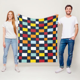 Cobertor De Velo Quadro de verificação colorido