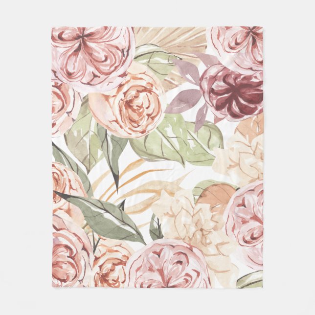 Cobertor De Velo Quadro Floral (Frente)