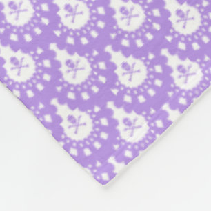 Cobertor De Velo QUALQUER COR! Crânio e Crossbones Lace Ground Bran