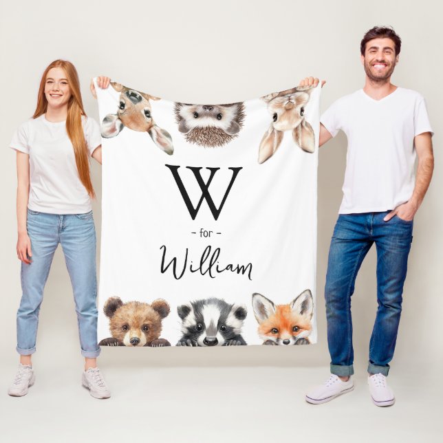 Cobertor De Velo Quarto de Bebê Animais Florestais Fofos (In Situ)