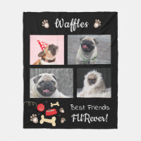 Quatro Fotos: Melhor Amigos Fuer Dog Blanket