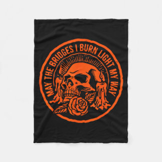 Cobertor De Velo Que as Pontes Ardam Iluminando o Caminho Crânio Ci