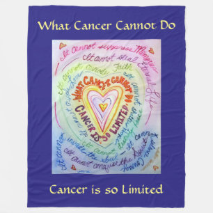 Cobertor De Velo Que Cancer Não Consegue Fazer O Fleece Chemo Blank