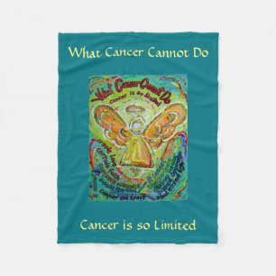 Cobertor De Velo Que Cancer Não Pode Fazer Anjo Chemo Personalizad