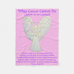 Cobertor De Velo Que Cancer Não Pode Fazer Anjo Chemo Personalizado