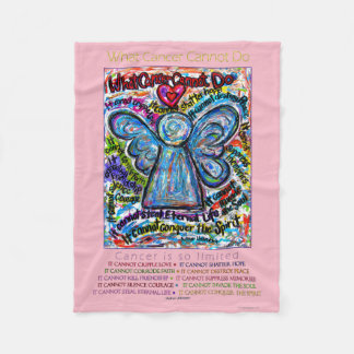 Cobertor De Velo Que Cancer Não Pode Fazer Chemo Angel Fleece Blank