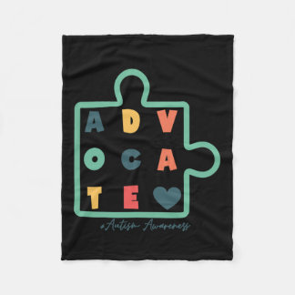 Cobertor De Velo Quebra-cabeça Advocate Autismo Sensibilização Supo