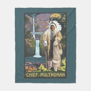 Cobertor De Velo Quedas de Multnomah, OregonChief Multnomah